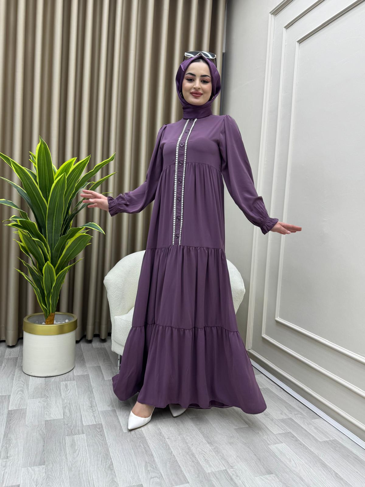 Şükran Elbise Lila